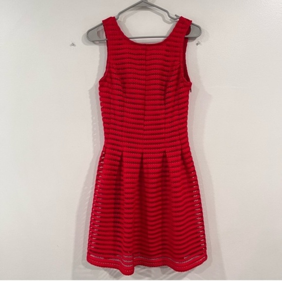 Lulus Brighter is Better Red Ribbed Sleeveless
Skater Dress MEDIUM - Picture 3 of 13